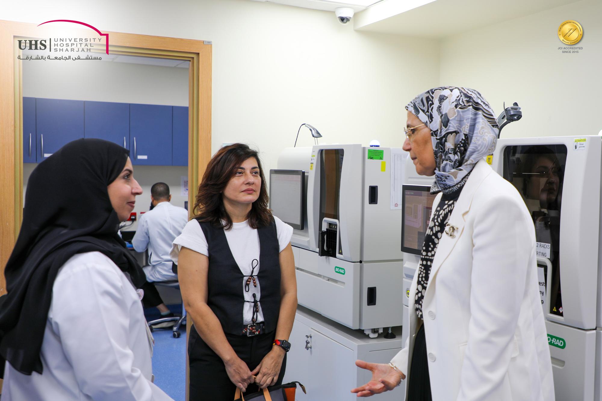 A visit by a delegation from the National Reference Laboratory